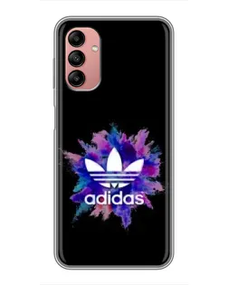 Чехол для Samsung Galaxy A04s с картинкой «Взрыв красок Adidas»