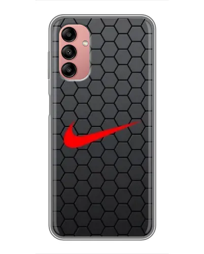 Чехол для Samsung Galaxy A04s с картинкой «Nike — карбоновая сетка»