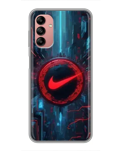 Чехол для Samsung Galaxy A04s с картинкой «Техногенный стиль Nike»