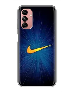 Чохол для Samsung Galaxy A04s з картинкою «Синій пульс Nike» Чохол для Samsung Galaxy A04s з картинкою «Синій пульс Nike»