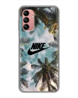 Чохол для Samsung Galaxy A04s з картинкою «Тропічний принт Nike» Чохол для Samsung Galaxy A04s з картинкою «Тропічний принт Nike»