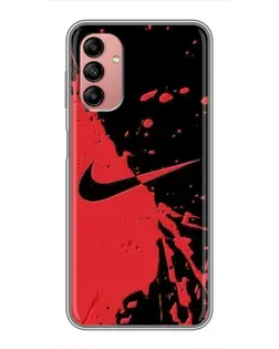 Чохол для Samsung Galaxy A04s з картинкою «Червоні бризки Nike» Чохол для Samsung Galaxy A04s з картинкою «Червоні бризки Nike»