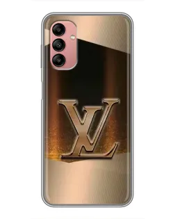 Чехол для Samsung Galaxy A04s с картинкой «LV — золотое сияние»