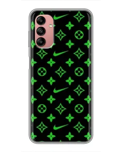 Чехол для Samsung Galaxy A04s с картинкой «Неоновый принт LV»