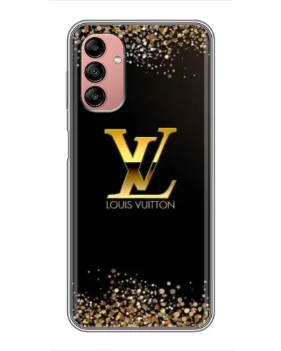 Чехол для Samsung Galaxy A04s с картинкой «LV — золотые искры»