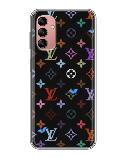Чехол для Samsung Galaxy A04s с картинкой «Цветная монограмма LV»