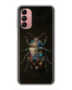 Чехол для Samsung Galaxy A04s с картинкой «LV — мраморный принт»