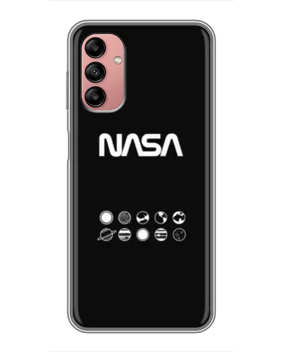 Чехол для Samsung Galaxy A04s с картинкой «NASA — технический принт» Чехол для Samsung Galaxy A04s с картинкой «NASA — технический принт»