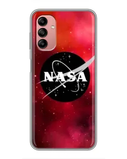 Чехол для Samsung Galaxy A04s с картинкой «NASA — красная туманность»