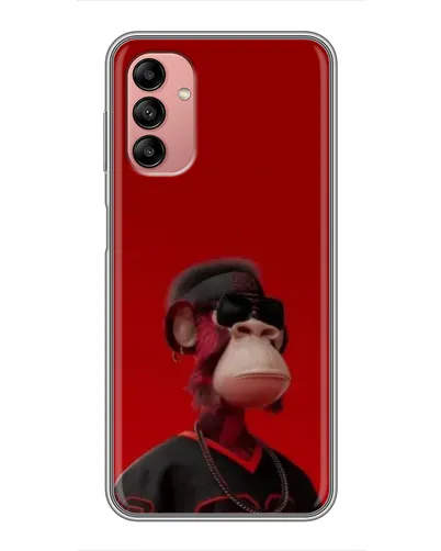 Чехол для Samsung Galaxy A04s с картинкой «Bored Ape в красном» Чехол для Samsung Galaxy A04s с картинкой «Bored Ape в красном»