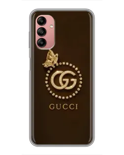 Чехол для Samsung Galaxy A04s с картинкой «Gucci — золотая бабочка»