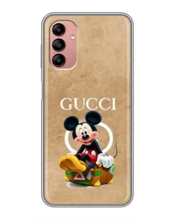 Чехол для Samsung Galaxy A04s с картинкой «Микки Маус Gucci — крафт»