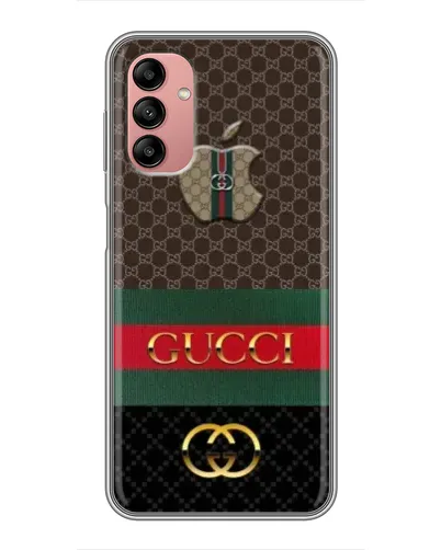 Чехол для Samsung Galaxy A04s с картинкой «Gucci — брендированный десерт»