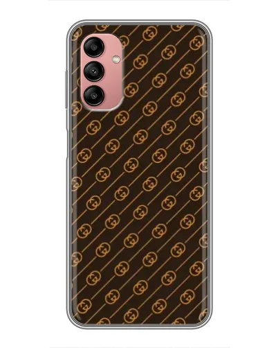 Чехол для Samsung Galaxy A04s с картинкой «Gucci — золотые диагонали»