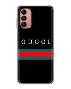 Чехол для Samsung Galaxy A04s с картинкой «Gucci — красный пояс»