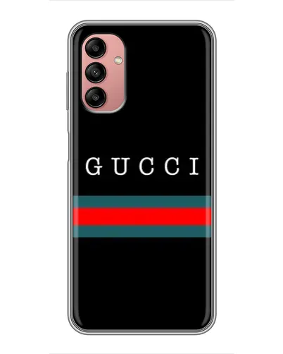 Чехол для Samsung Galaxy A04s с картинкой «Gucci — красный пояс»