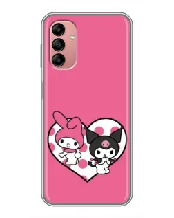 Чехол для Samsung Galaxy A04s с картинкой «Kuromi и My Melody»