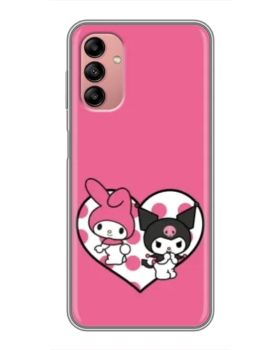 Чехол для Samsung Galaxy A04s с картинкой «Kuromi и My Melody» Чехол для Samsung Galaxy A04s с картинкой «Kuromi и My Melody»