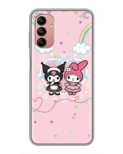 Чехол для Samsung Galaxy A04s с картинкой «My Melody и Kuromi» Чехол для Samsung Galaxy A04s с картинкой «My Melody и Kuromi»