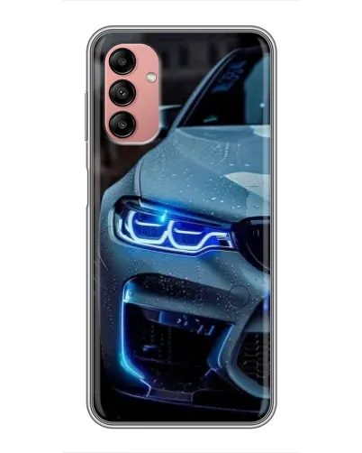 Чехол для Samsung Galaxy A04s с картинкой «Взгляд BMW с синими фарами»