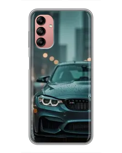 Чехол для Samsung Galaxy A04s с картинкой «BMW в огнях города»