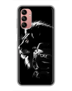 Чехол для Samsung Galaxy A04s с картинкой «BMW и лев»