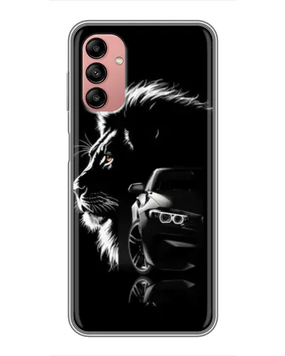 Чехол для Samsung Galaxy A04s с картинкой «BMW и лев»
