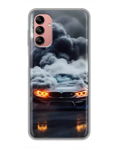 Чехол для Samsung Galaxy A04s с картинкой «BMW в дыму»