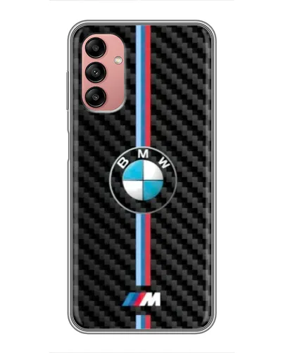 Чехол для Samsung Galaxy A04s с картинкой «Эмблема BMW и карбон»