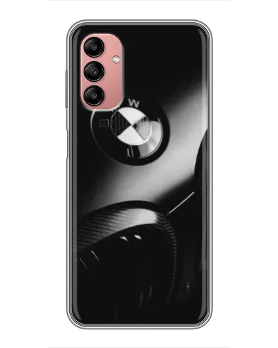 Чехол для Samsung Galaxy A04s с картинкой «Эмблема BMW — макро»