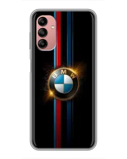 Чехол для Samsung Galaxy A04s с картинкой «BMW M-Power неон»