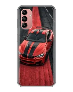 Чехол для Samsung Galaxy A04s с картинкой «BMW на красной дорожке»