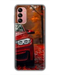 Чехол для Samsung Galaxy A04s с картинкой «Осенняя BMW M4»