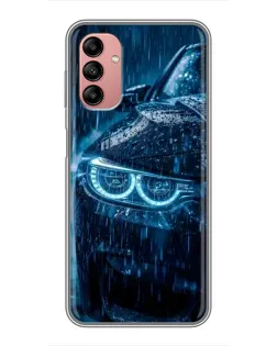 Чехол для Samsung Galaxy A04s с картинкой «BMW под дождем»