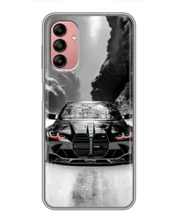 Чехол для Samsung Galaxy A04s с картинкой «BMW — акварельный дрифт»