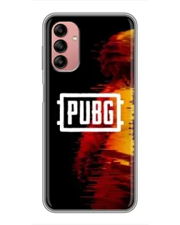 Чехол для Samsung Galaxy A04s с картинкой «Яркий логотип PUBG»
