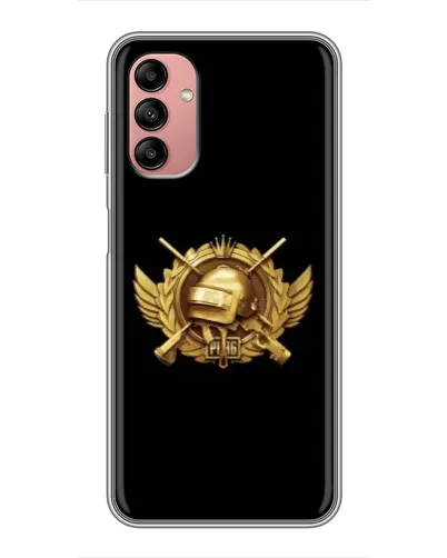 Чехол для Samsung Galaxy A04s с картинкой «PUBG — оранжевый градиент»