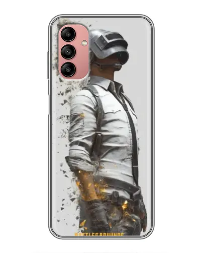 Чехол для Samsung Galaxy A04s с картинкой «PUBG — боец в пыли»