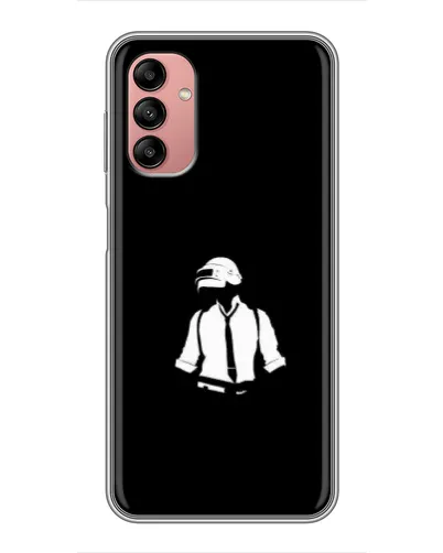 Чехол для Samsung Galaxy A04s с картинкой «PUBG — белый шлем»