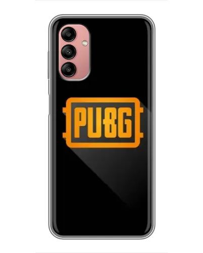 Чехол для Samsung Galaxy A04s с картинкой «PUBG — рамка лого»