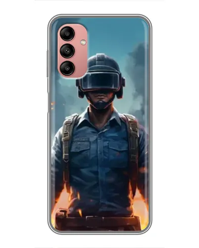 Чехол для Samsung Galaxy A04s с картинкой «PUBG — реалистичный герой»