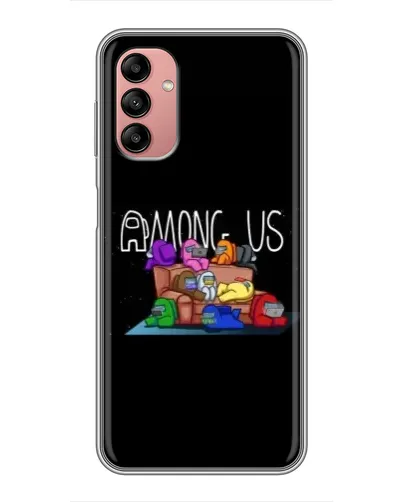Чехол для Samsung Galaxy A04s с картинкой «Логотип Among Us»