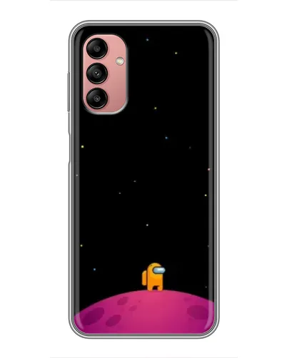 Чехол для Samsung Galaxy A04s с картинкой «Одинокий герой на планете»