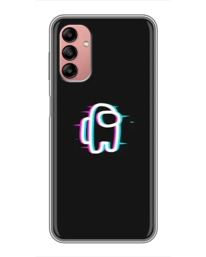 Чехол для Samsung Galaxy A04s с картинкой «Among Us неон»