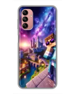 Чехол для Samsung Galaxy A04s с картинкой «Стив и космос»