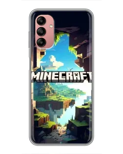 Чехол для Samsung Galaxy A04s с картинкой «Пещера Майнкрафт»