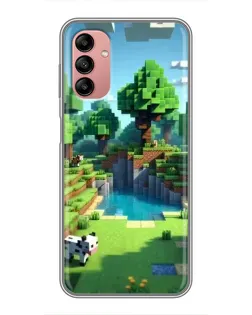Чехол для Samsung Galaxy A04s с картинкой «Minecraft летний день»