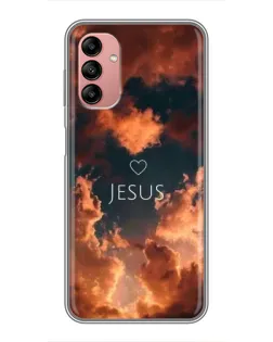 Чехол для Samsung Galaxy A04s с картинкой «Сияние Имени Jesus»