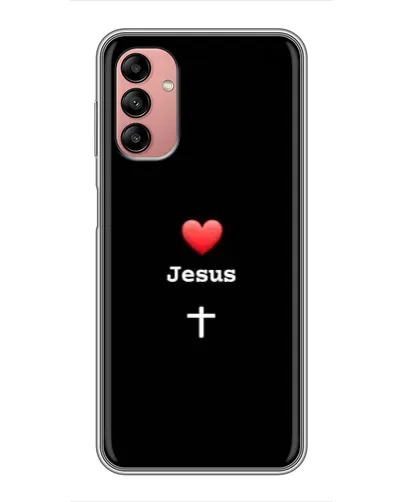 Чехол для Samsung Galaxy A04s с картинкой «Сердце - Jesus» Чехол для Samsung Galaxy A04s с картинкой «Сердце - Jesus»