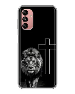 Чехол для Samsung Galaxy A04s с картинкой «Лев и Крест»